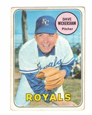 1969 Topps #647 Dave Wickersham - Kansas City Royals (High Number/POOR) picture