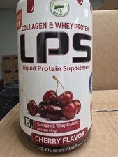 3 BTLS Of  LPS Collagen & Whey Liquid Protein Supplement Cherry  32 fl oz picture