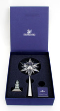 SWAROVSKI CRYSTAL ROCKEFELLER SHINING STAR TREE TOPPER w/ STAND & BOX picture