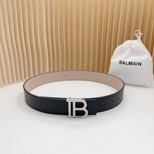 Balmain Men Leather Belt 4.0cm Width EU100 picture