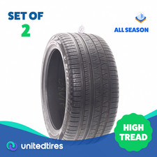 Set of (2) Used 315/35R21 Pirelli Scorpion Verde NO 111V - 8/32 picture
