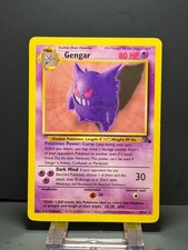 Gengar 20/62 1999 Pokemon Fossil Unlimited Rare Non Holo WOTC Vintage LP picture