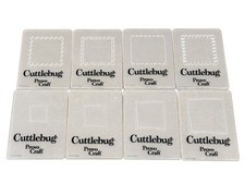 Provo Craft Cuttlebug Embossing Folders / Plates Lot of 8 picture
