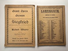 2 operas by Richard Wagner: Siegfried (1889) and Lohengrin, English & German picture