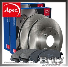 Genuine Apec Blue Front Vented Brake Discs & Pads Set for Citroen Berlingo picture