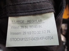 Rothco Black BDU Tactical Cargo Pants Military Fatigue Trousers NWT 55/45 picture