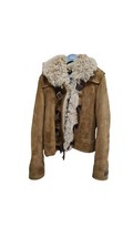 Rare Dsquared2 men’s leather shearling jacket picture
