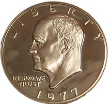 1977-S San Francisco Eisenhower Dollar PROOF Clad IKE US Mint Coin Free Post picture