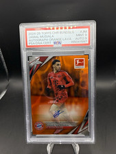 Topps 2024-25 Chrome Bundesliga - Jamal Musiala - AUTO Orange Lava /25 BA-JM picture