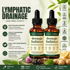 2X Mayaverra Lymphatic Drainage Drops,natural herbal formula,gluten-free picture