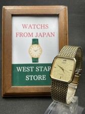 [Excellent] Vintage Seiko Dolce 9521-5210 Gold Quartz Octagon Watch JAPAN picture
