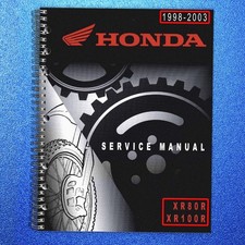 HONDA XR80R XR100R Motorcycle Service Manual 1998-2003 - LOOP SECURED - COVERS picture