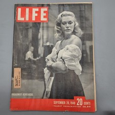 Life Magazine September 20 1948 Illustrated Broadway Rehearsal Chesterfield Fair picture