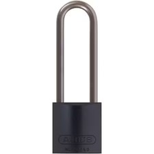 Abus 72 Hb/40-75 Ka Black Lockout Padlock, Keyed Alike, Aluminum, Black, 3 In picture