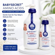 2pcs Baby Secret Milk Amino Acids Shower Gel 1000ml & Baby Milk 400ml picture