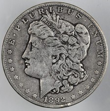 1892-O  $1 MORGAN SILVER DOLLAR  FINE DETAILS 