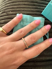 Tiffany & Co. Cobblestone Rose Cut Eternity Band in Rose Gold - Size 6.5 picture