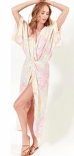 Lezat Joey Pastel Tie Dye Summer Maxi Dress Womens Size M - NWT picture