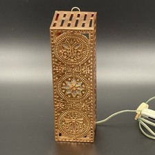 MEXICAN Punched Tin Lighted Wall  Sconce Artisan Handmade Folk Art Guanajuato picture