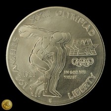 1983-P US Mint Los Angeles Olympiad 90% Silver Dollar -Z150 picture