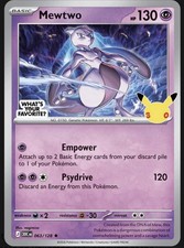 Mewtwo Pokemon 30th Anniversary Celebrations Promo Card Exclusive 063/128 SEALED picture