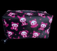 Skelanimals Black & Pink Character Makeup Bag picture