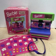 1998 Polaroid Barbie Instant 600 Film Land Camera Tested Works In Box W/stickers picture