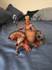 PAPO Lot Red Knight and Black Knight with Mounts. 2004 and 2007 Figures picture