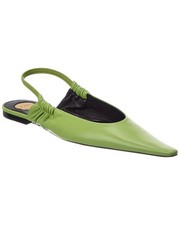 Saint Laurent Anne Marie Leather Slingback Ballerina Flat Women's picture