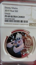 2019 Niue 1 Oz .999 Silver $2 Disney URSULA NGC PF PR 69 The Little Mermaid  picture
