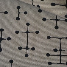 Vtg Eames MCM Maharam Upholstery Fabric Small Dot Pattern 002, Taupe, 3.7 yds picture