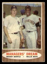 1962 Topps #18 Managers' Dream (Mickey Mantle / Willie Mays) a picture