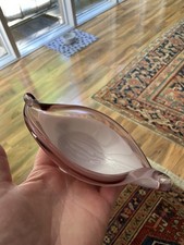 Superb Pink MURANO Sommerso Murano glass bowl Biomorphic Shape picture