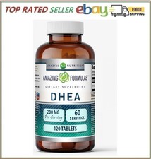 Amazing Formulas DHEA Supplement | 200 Mg per Serving | 120 Tablets | Non-Gmo | picture