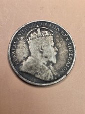 1907 Cyprus 9 Piastres Edward VII .925 Silver Rare Coin British Colonial picture