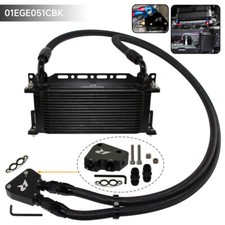 16 Row Engine Oil Cooler Kit For LS1 LS2 LS3 LS6 LS7 4.8L 6.0L 6.2L GM CK Black picture
