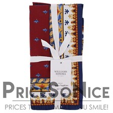 Williams Sonoma Williams Sonoma Sicily Re Red Cotton Napkins, Set of 4, MSRP $50 picture