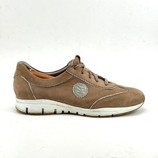 Mephisto Yael Sneakers Tan Nubuck Leather Perforated Lace Up Womens 8 EUR 5.5 picture