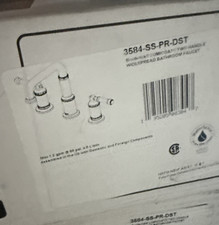 Delta 3584-SS-PR-DST 2 Handle Widespread Faucet - Lumicoat Stainless picture
