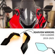 For BMW S1000RR S 1000RR 2019-2026 Rearview Mirrors With Turn Signals LED lights picture