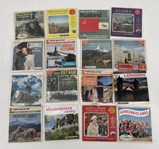 Vintage View-Master 3 Reel Packets Lot of 16 Travel Packets Lot #45 picture