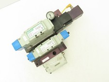 Numatics 01325T Solenoid Valve 2-Station Manifold Assembly Devicenet Interface picture