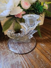 Vintage Fostoria Baroque Crystal Candlestick Holder – Taper Candle Holder picture