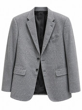 Giorgio Armani Soft Blue/Gray Dot Pattern Wool Cashmere Blazer Jacket 54/44R NWT picture