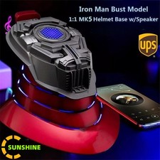US STOCK Iron Man MK5 Helmet Wearable Voice Control Mask Base Bluetooth Stand picture