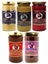 Zakuson Gourmet Hot Mustard and Horseradish Russian - Sealed/New picture
