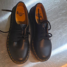 Dr. Martens Men's Black Leather Lace-Up Oxford Shoes Round Toe US 7 New picture