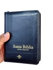 Biblia De bolsillo Con Cierre RVR,1960  negro con indice Letra 9 Puntos  picture