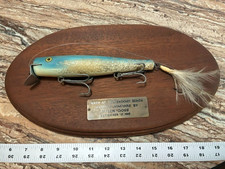 Rare Vintage Martha's Vineyard Fishing plaque Cap'n Bills Lure Squibnocket Beach picture