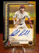 2025 Topps Gilded Corbin Carroll Yellow Gold Auto 75/75 #CGA-CC  Bookend picture